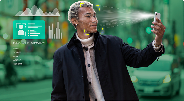 AI Live tracking illustration dark