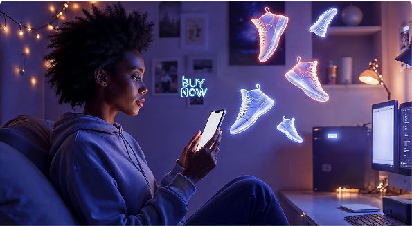 AI Marketplace Integration illustration dark